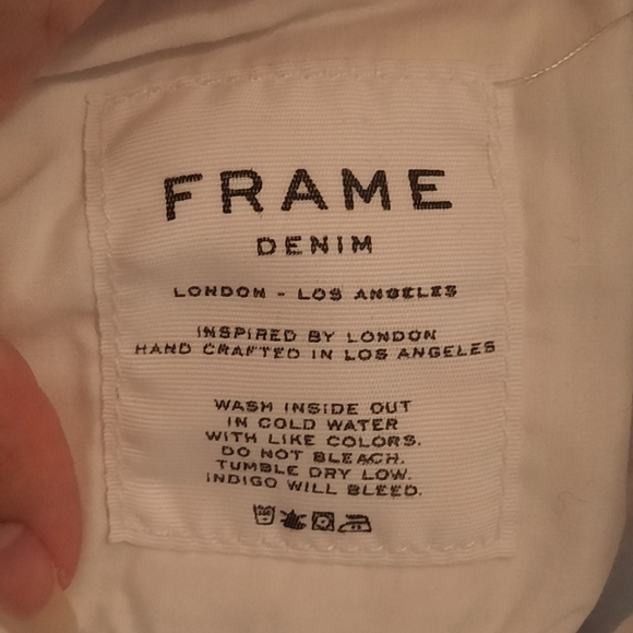 Frame Denim Le Skinny de Jeanne Crop White Skinny Jeans - Picture 7 of 14